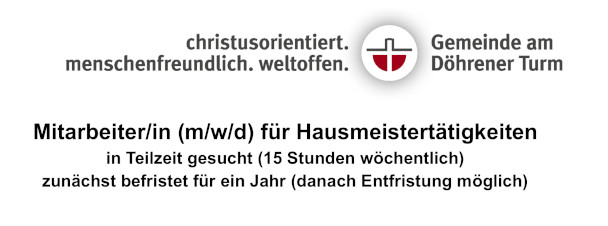 EFGaDT Stellenausschreibung Hausmeister k